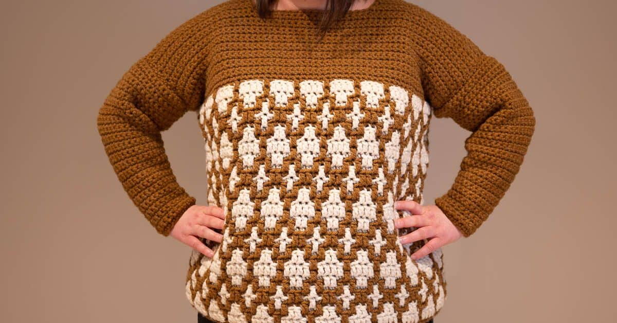 Mosaic Crochet Sweater | FaveCrafts.com