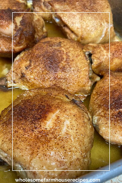 Crispy And Juicy Oven Baked Chicken Thighs Recipe