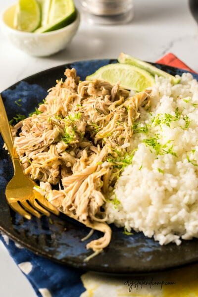 Slow Cooker Lime Garlic Chicken