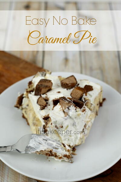 No Bake Caramel Pie