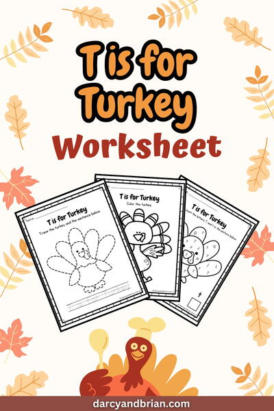 T Is For Turkey Worksheet