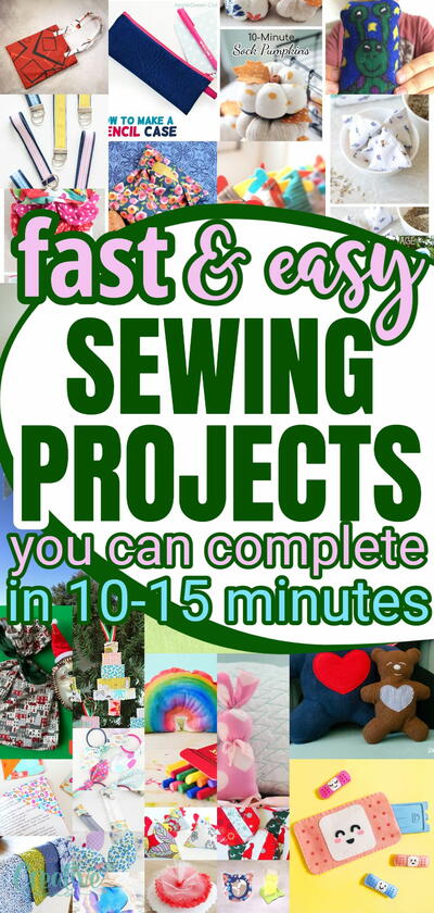 50+ Sewing Projects To Make In 10-15 Minutes