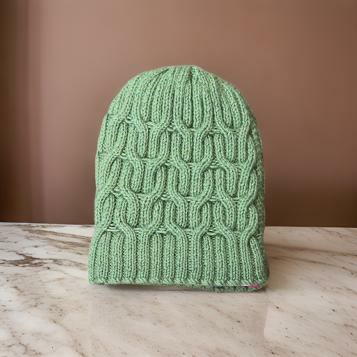 Evergreen Twisted Cable Hat