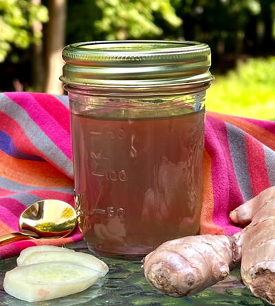 Homemade Ginger Simple Syrup