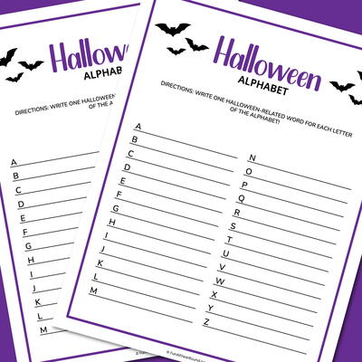 Halloween Word List