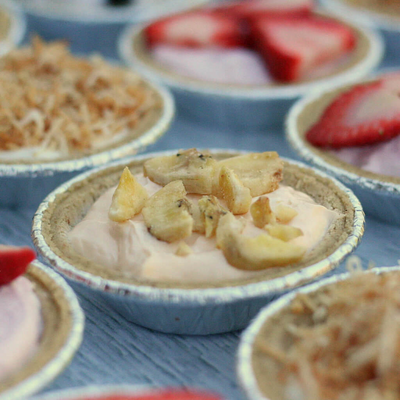 No Bake Banana Cheesecake