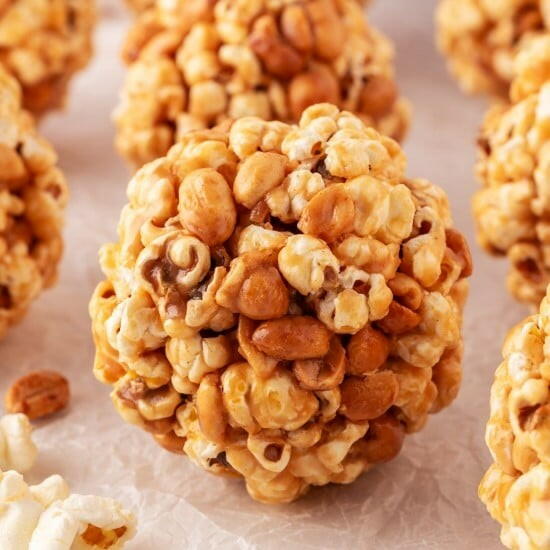 Popcorn Balls With Peanuts