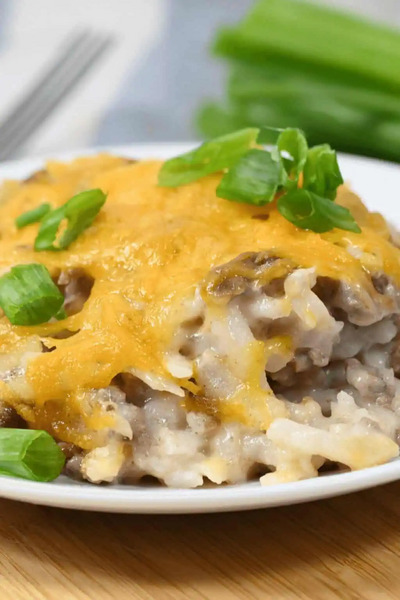 Hamburger And Hash Brown Casserole