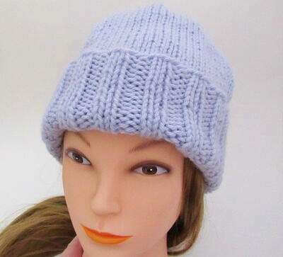 Knit Hat On Straight Needles