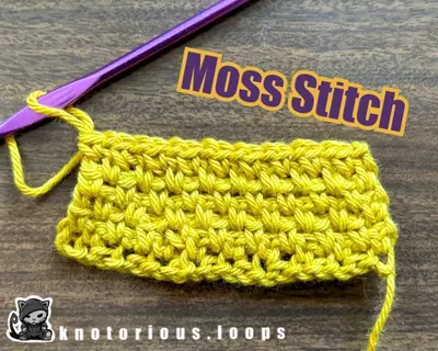 How To Crochet The Moss Stitch