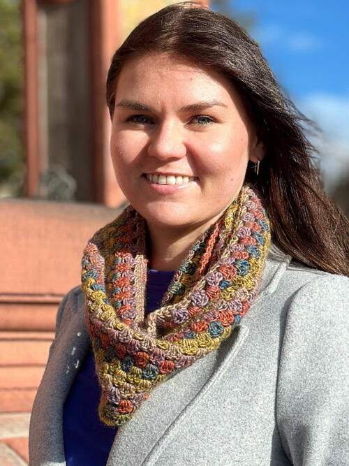 Falling Leaves Crochet Cowl