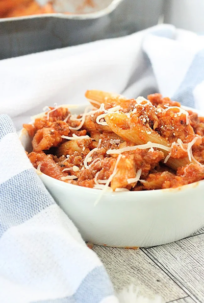 One Pot Pasta With Meat Sauce