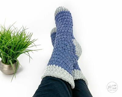 Slipper Socks For Men Crochet Pattern