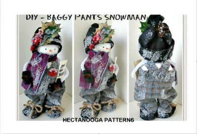 Baggy Pants Snowman Figure, Doll Making