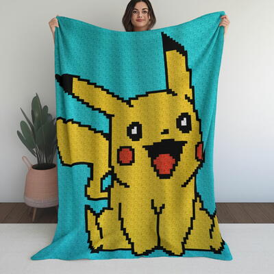 C2c Crochet Pikachu Pokémon Blanket Free Pattern