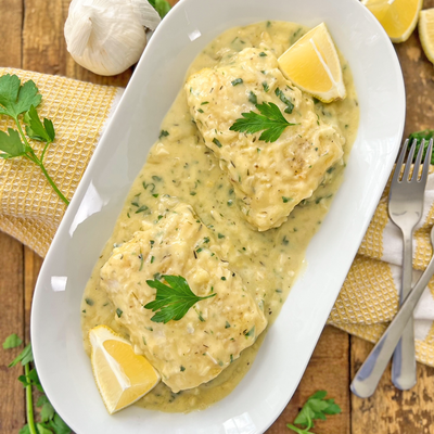 Fish Fillets In Creamy Garlic Sauce | Seriously Good 20 Minute Recipe