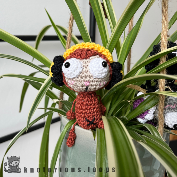 Headphone Derp Monkey Amigurumi