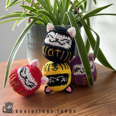 Cat Daruma Amigurumi