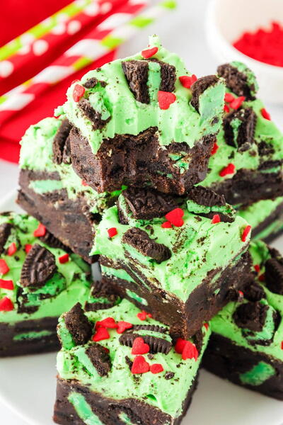 Grinch Brownies