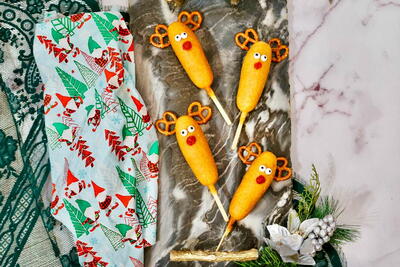 Reindeer Snack Corn Dogs