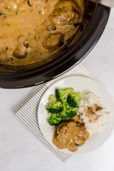 Slow Cooker Salisbury Steak