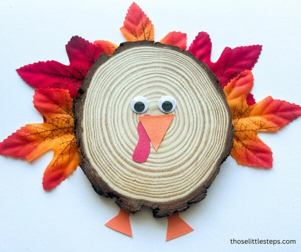 Wood Slice Turkey Craft