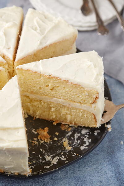 Coconut Cake With Cream Cheese Frosting