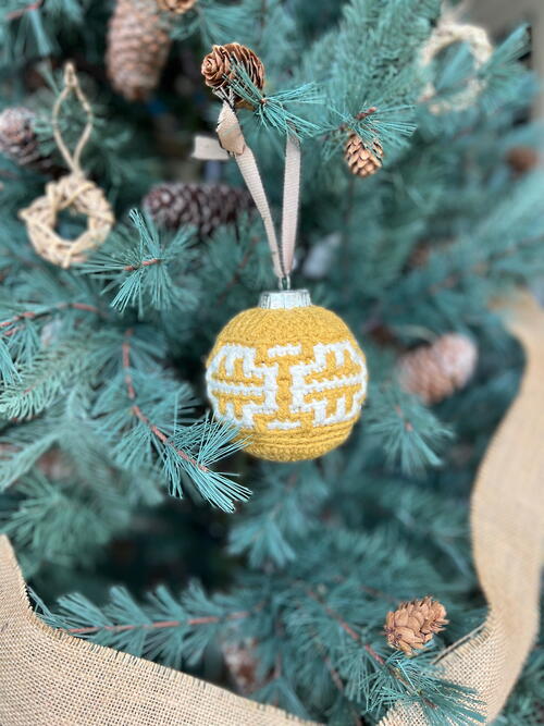 Tudor Times Crochet Bauble