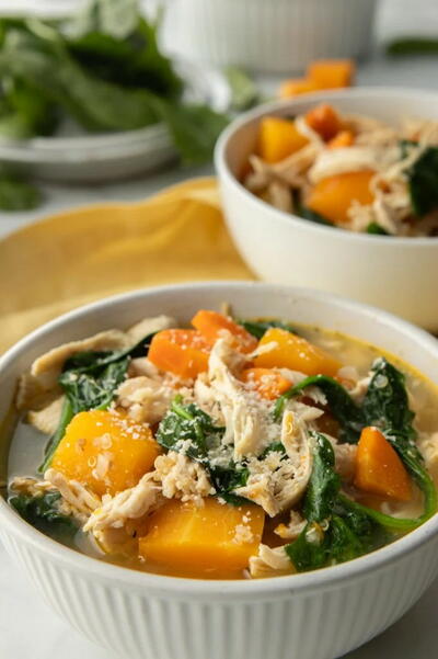 Easy Butternut Squash Chicken Soup