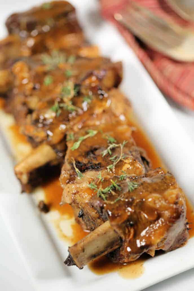 Slow Cooker Beer Braised Short Ribs