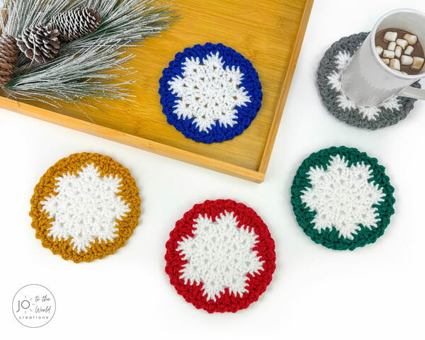 Snowflake Coasters Crochet Pattern