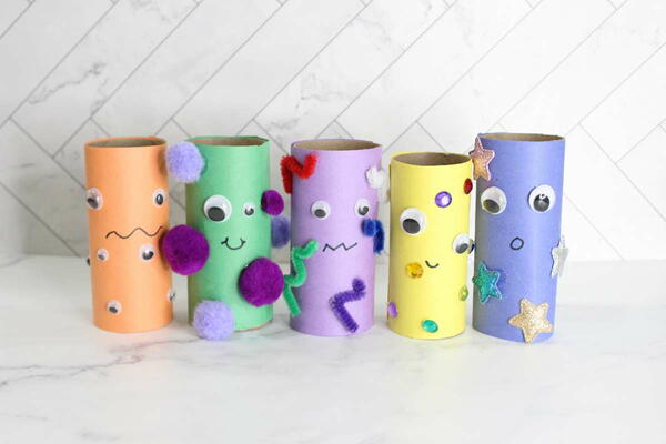 Toilet Paper Roll Monster Craft