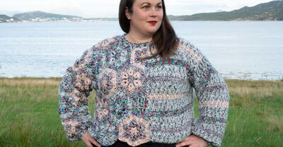 Hexagon Crochet Sweater – Free Crochet Pattern