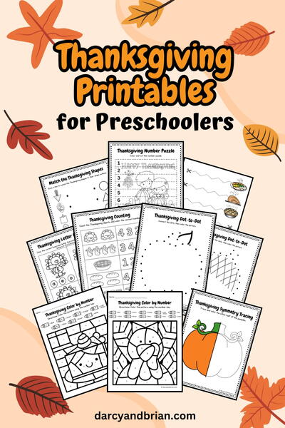 Thanksgiving Printables For Preschoolers