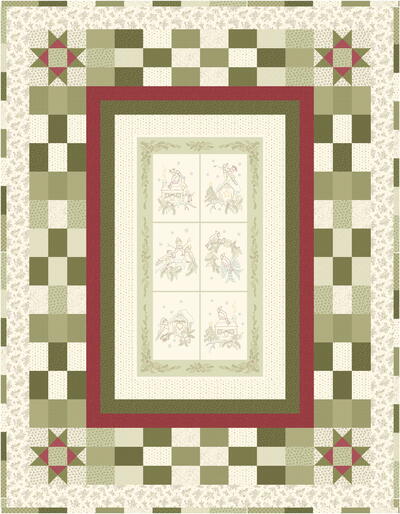 Songbird Holiday Quick as a Wink Quilt