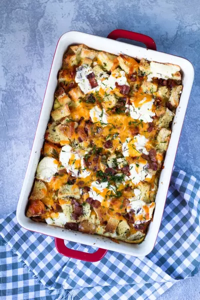 Everything Bagel Breakfast Casserole