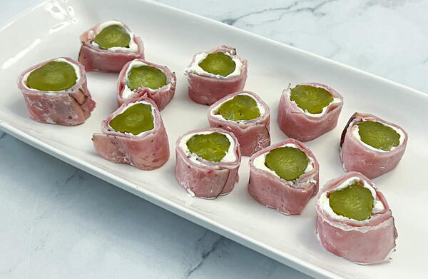 Ham And Pickle Roll-ups