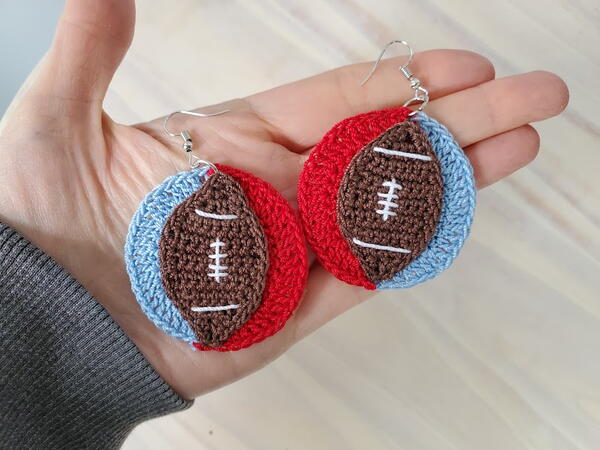 Football Earrings