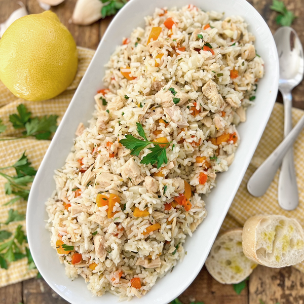 Mediterranean Garlic Tuna Rice | Packed With Goodness & Easy To Make