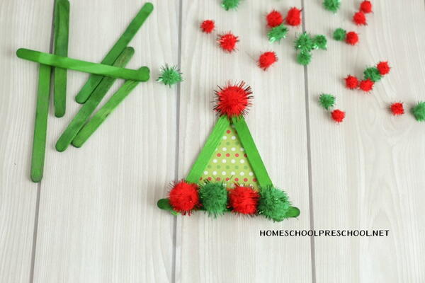 Simple Elf Hat Craft For Kids