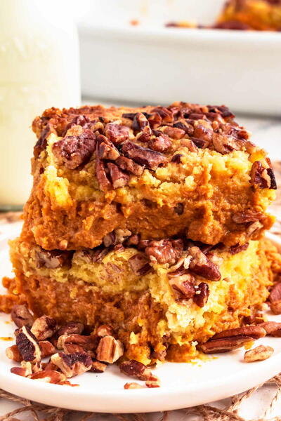 Pumpkin Pecan Dump Cake