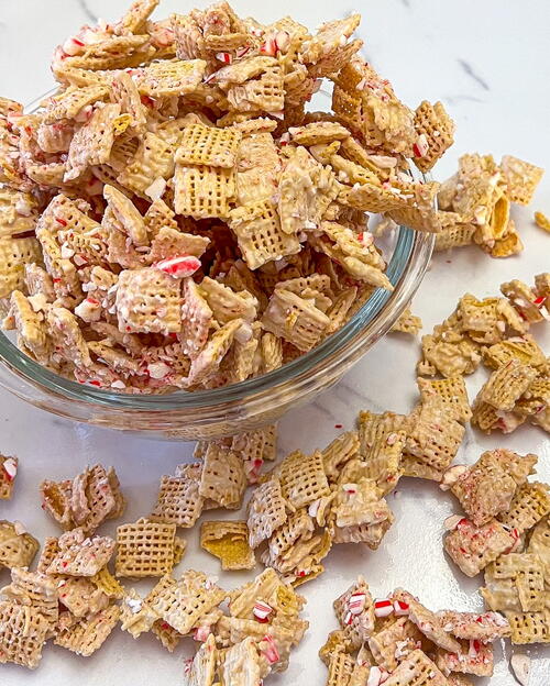 Candy Cane Crunch Chex Party Mix