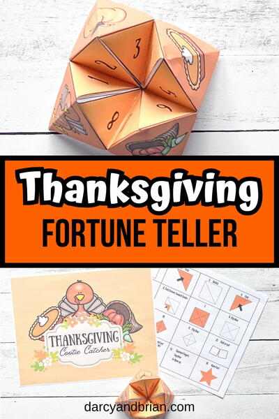 Free Printable Thanksgiving Cootie Catcher