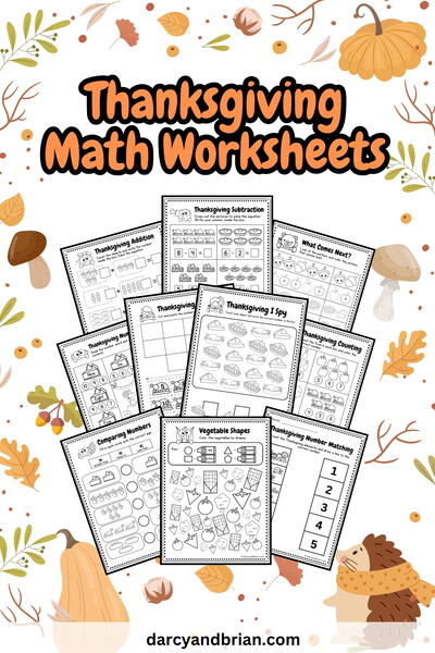 Thanksgiving Math Worksheets