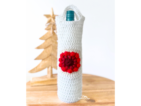 Nordic Granny Square Wine Bag