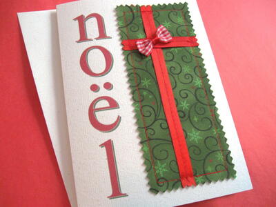 Pretty Fabric Christmas Cards