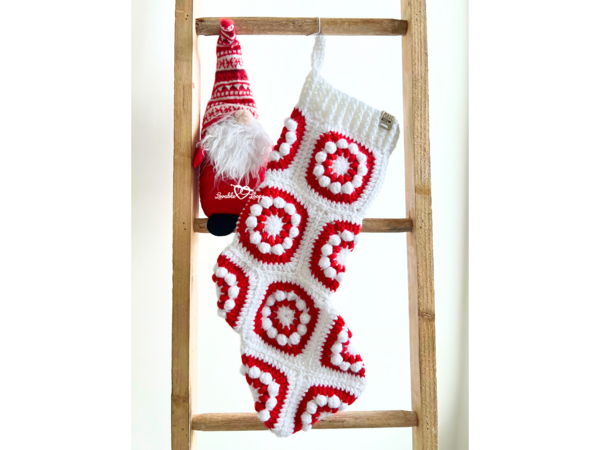 Boho Scandi Christmas Stocking