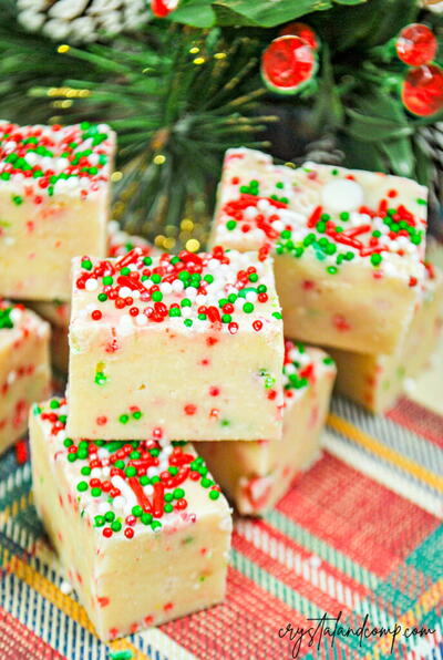 Christmas Sugar Cookie Fudge