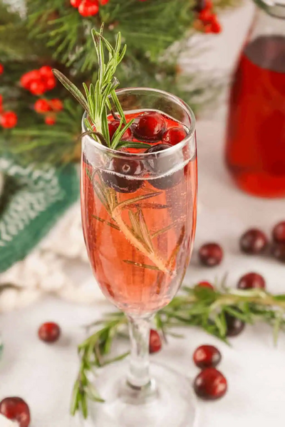 Cranberry Mimosas