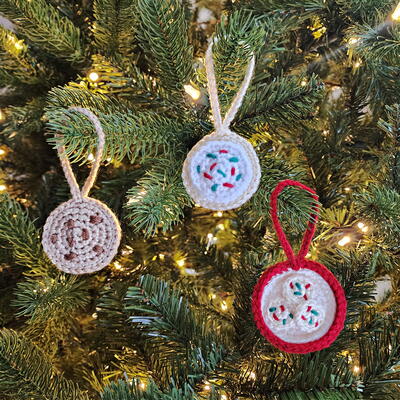 Crochet Christmas Cookie Ornaments